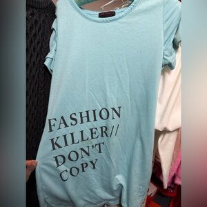 Fashion Killer Blue Mini Dress Size L